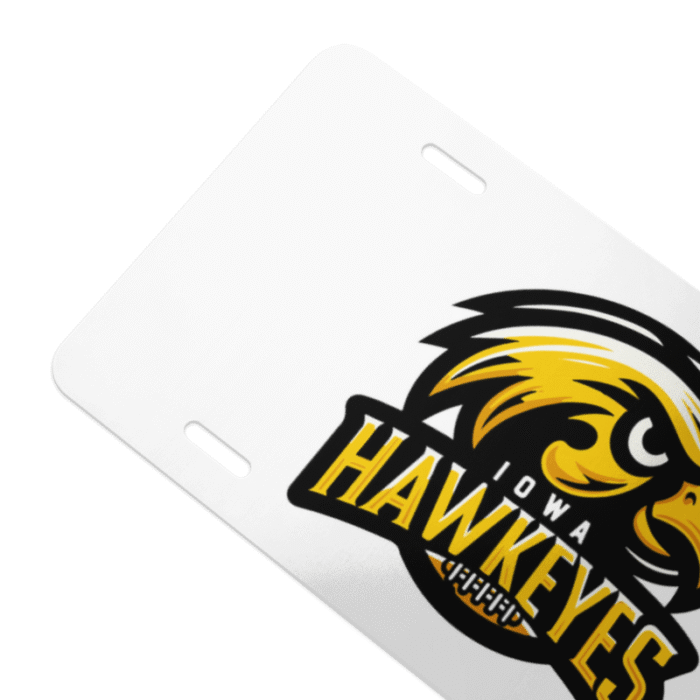 Iowa Hawkeyes License Plate | 6"x12" Aluminum Tag | NCAA Fan Car Front Plate - Image 4