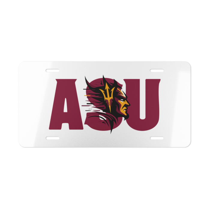 ASU Sun Devils License Plate | 6"x12" Metal Tag | Arizona State Fans Gift - Image 1