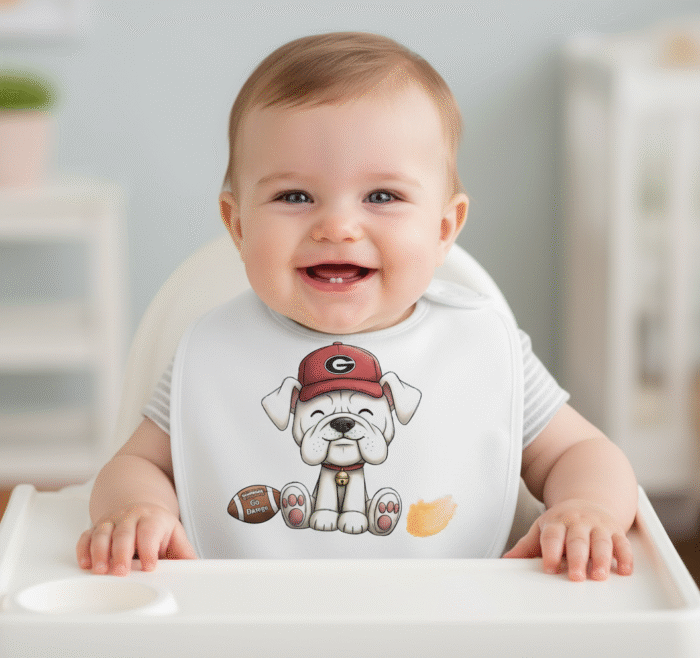 Georgia Bulldogs Baby Bibs 2Pack Organic Cotton Bandana Drool Bibs 0-36 Month - Image 3