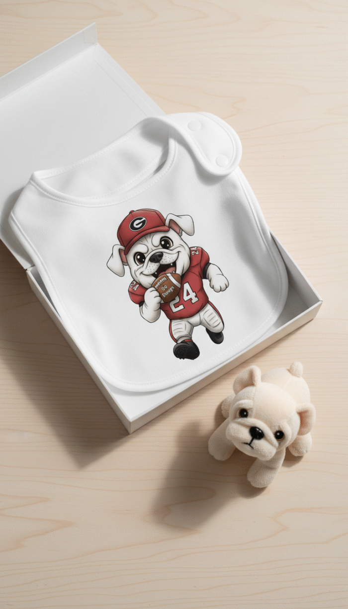 Georgia Bulldogs Baby Bibs 2Pack Organic Cotton Bandana Drool Bibs 0-36 Month - Image 4