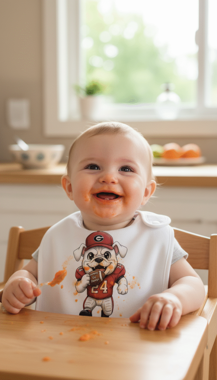 Georgia Bulldogs Baby Bibs 2Pack Organic Cotton Bandana Drool Bibs 0-36 Month - Image 5