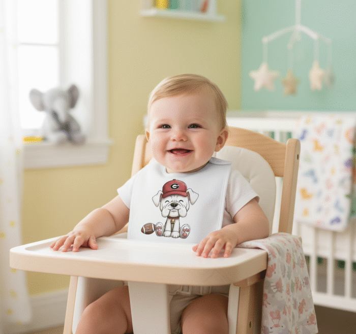 Georgia Bulldogs Baby Bibs 2Pack Organic Cotton Bandana Drool Bibs 0-36 Month - Image 8
