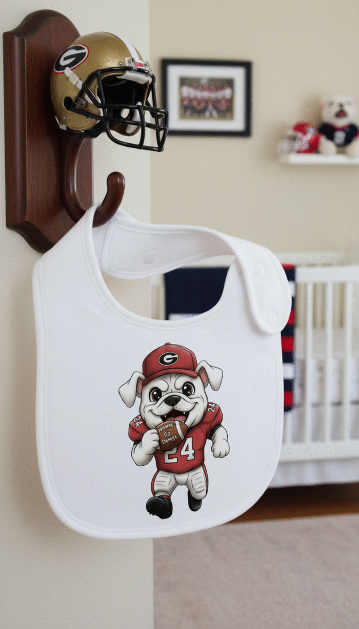 Georgia Bulldogs Baby Bibs 2Pack Organic Cotton Bandana Drool Bibs 0-36 Month - Image 9
