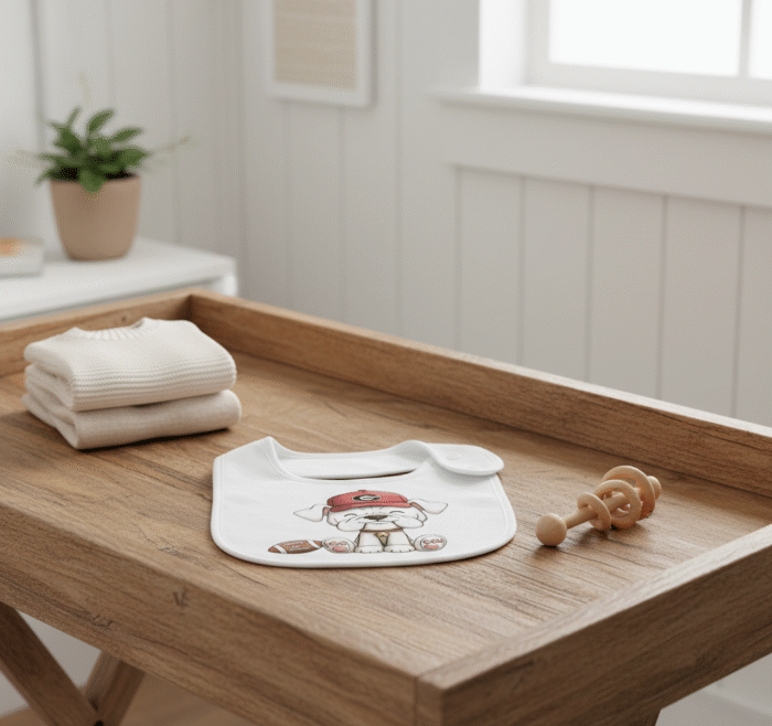 Georgia Bulldogs Baby Bibs 2Pack Organic Cotton Bandana Drool Bibs 0-36 Month - Image 10