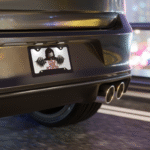 Scary Halloween Gift | Creepy Stalk Mode License Plate | Spooky Auto Front Tag - Image 5