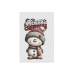 Christmas Garden Flag 12x18 Double-Sided | Cute Snowman Winter Yard Decoration - Image 4