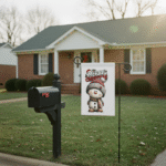 Christmas Garden Flag 12x18 Double-Sided | Cute Snowman Winter Yard Decoration - Image 6