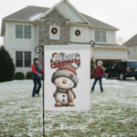 Christmas Garden Flag 12x18 Double-Sided | Cute Snowman Winter Yard Decoration - Image 8