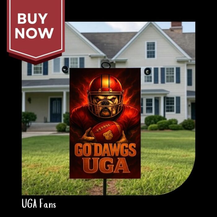 Georgia Bulldogs Garden Flag 12"x18" GO DAWGS UGA Double-Sided Football Sign - Image 6