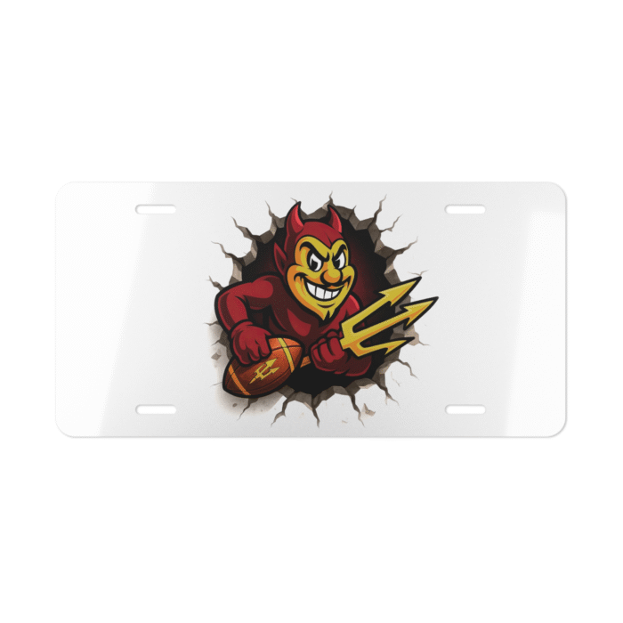ASU Sun Devil License Plate 6×12 Aluminum Vanity Tag — Arizona State University