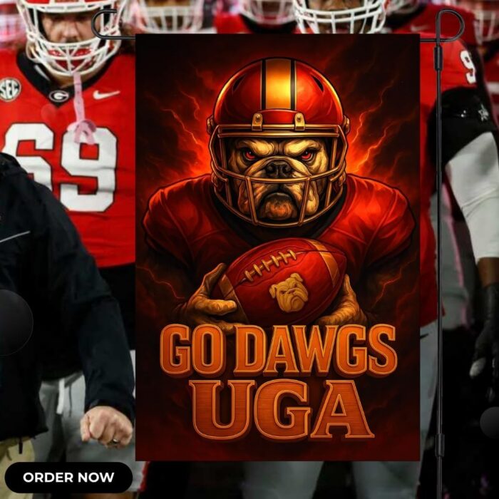 Georgia Bulldogs Garden Flag 12"x18" GO DAWGS UGA Double-Sided Football Sign - Image 7
