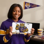 LSU Tigers Car Plate