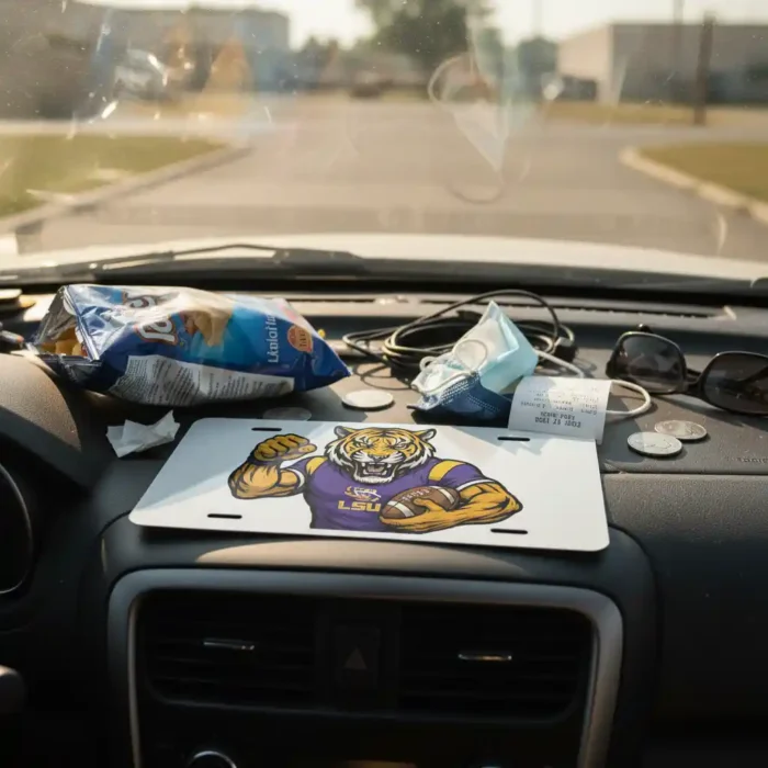 LSU Tigers Car Plate