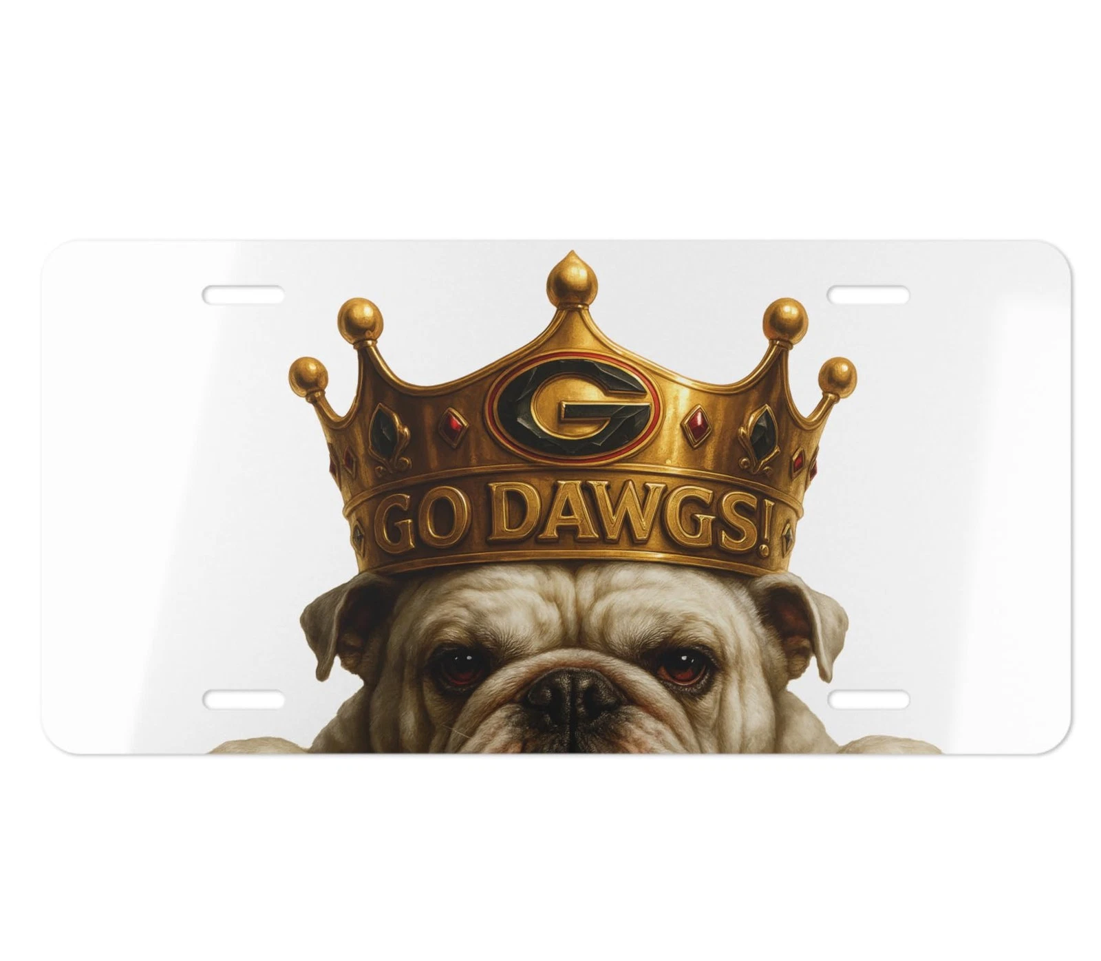 Go Dawgs Car Tag (1) Football Bulldog License Plate – 6"x12" Vanity Tag | UGA Dawg Fan Plate | Go Dawgs Car Tag - Image 1
