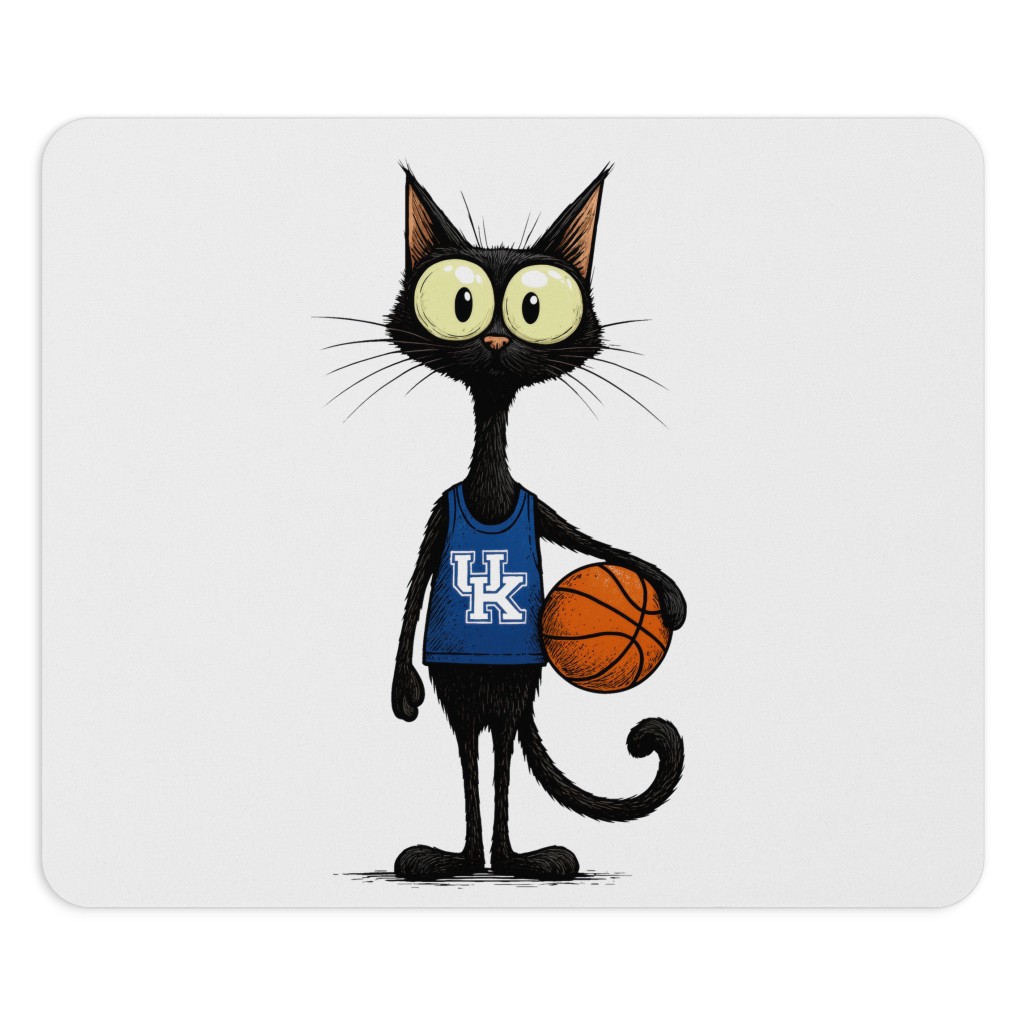 Kentucky Wildcat Basketball Fan Mouse Pad (1) Kentucky Wildcat Basketball Fan Mouse Pad