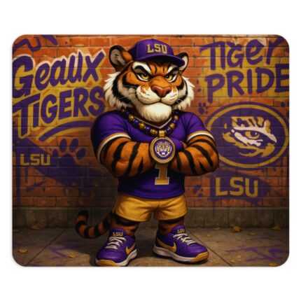 LSU Geaux Tigers Fan Mouse Pad – Desk Accessory for Ultimate Pride 9.5x8