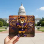 LSU Geaux Tigers Fan Mouse Pad – Desk Accessory for Ultimate Pride | 9.5"x8" - Image 3