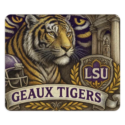 LSU Tiger Spirit Mouse Pad 9.5x8