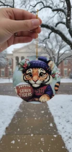LSU Tigers Christmas Ornament