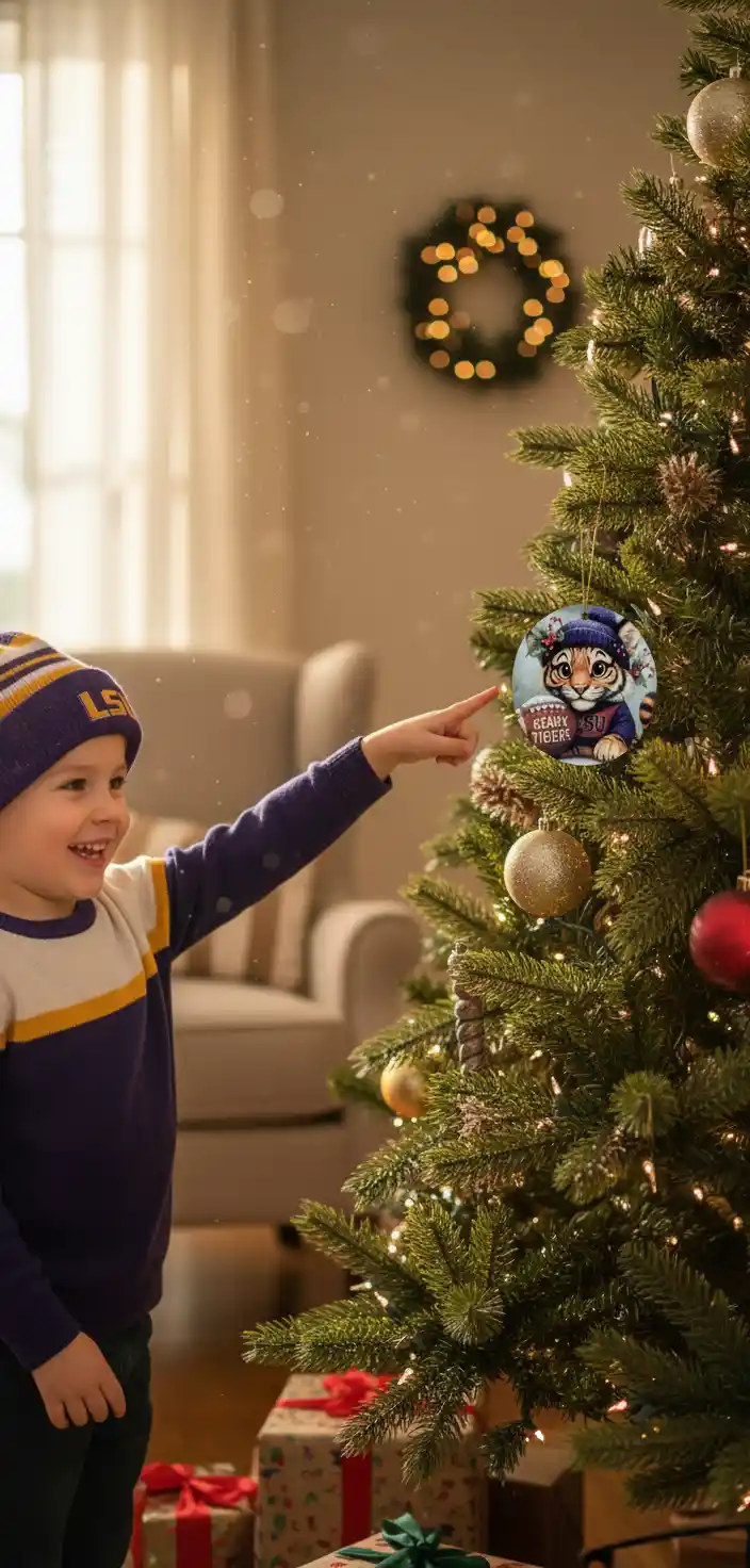 LSU Tigers Christmas Ornament LSU Tigers Christmas Ornament