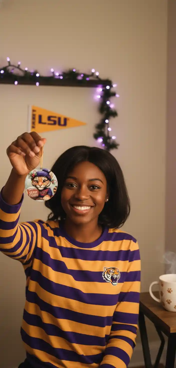 LSU Tigers Christmas Ornament LSU Tigers Christmas Ornament