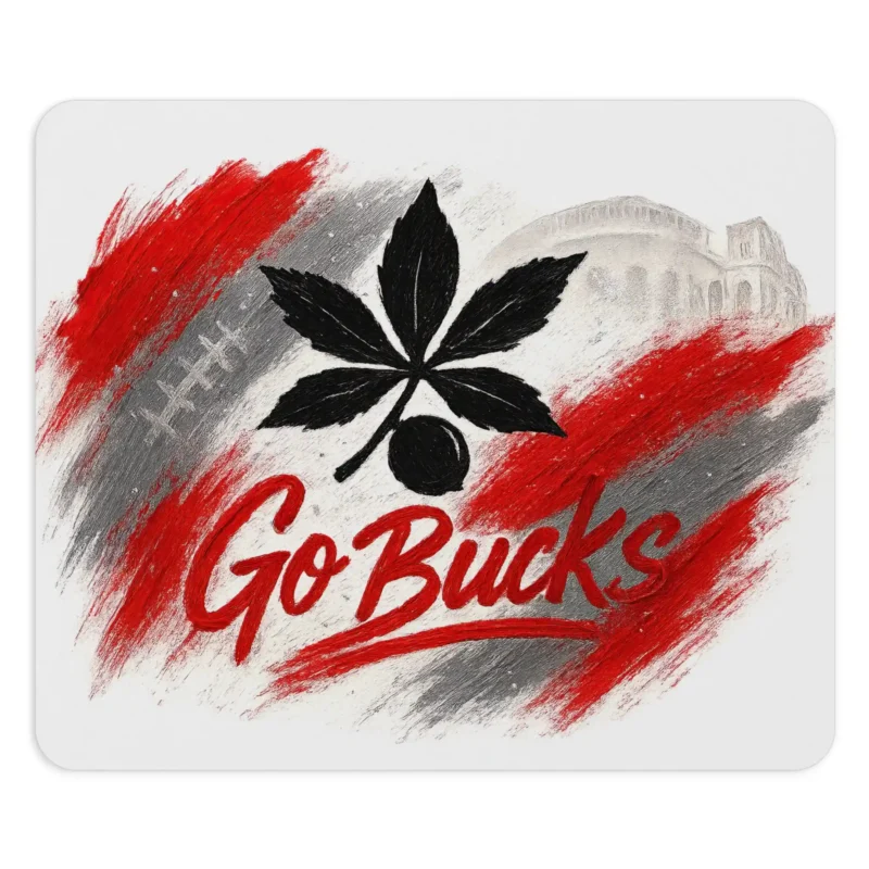 Ohio State Buckeyes Mouse Pad 9.5"x8" | Go Bucks Fan Gift - Desk Accessory