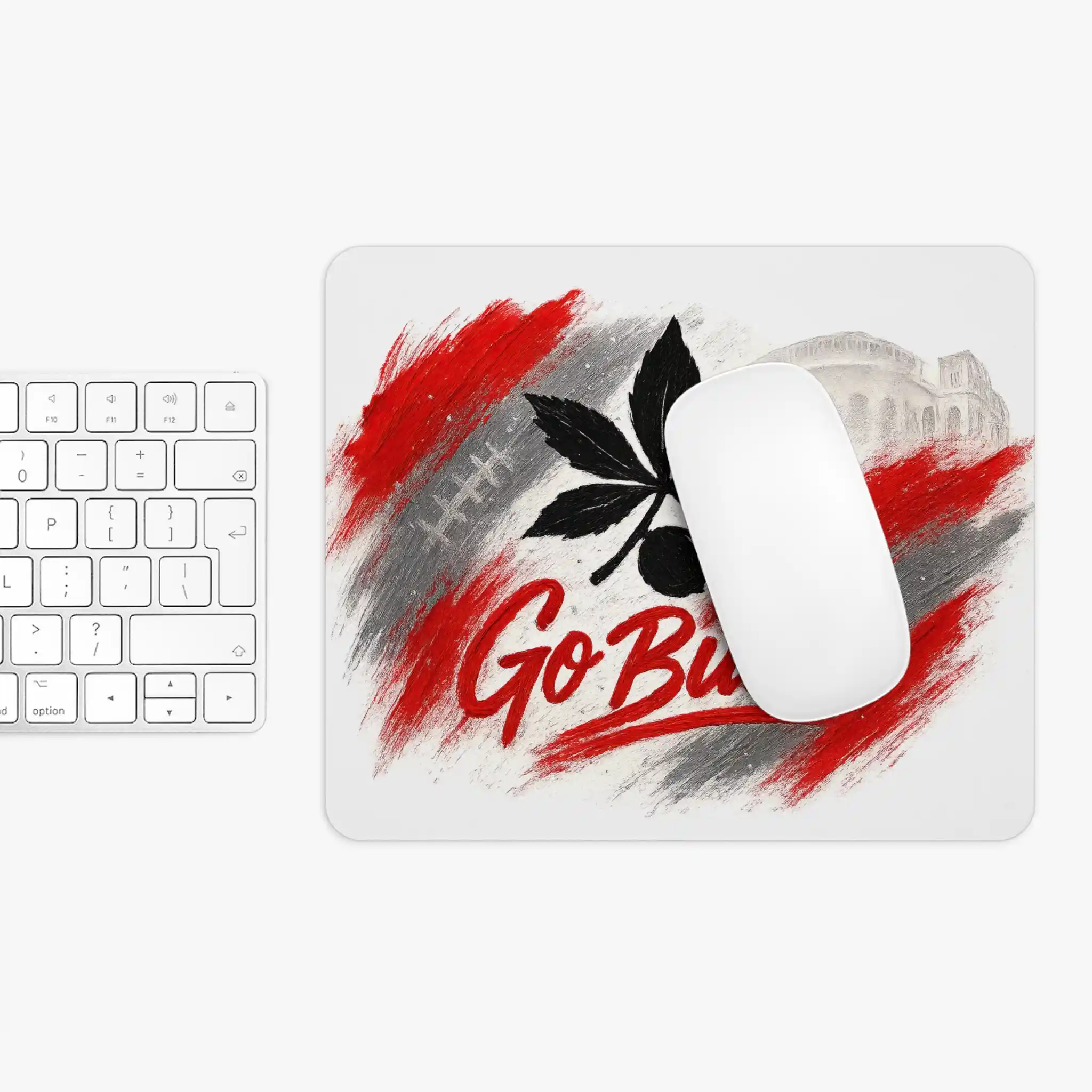 MosaferAds_Buckeye_Spirit_Mouse_Pad_1_A (10) Ohio State Buckeyes Mouse Pad 9.5"x8" | Go Bucks Fan Gift - Desk Accessory - Image 7