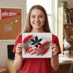 Ohio State Buckeyes Mouse Pad 9.5"x8" | Go Bucks Fan Gift - Desk Accessory - Image 2