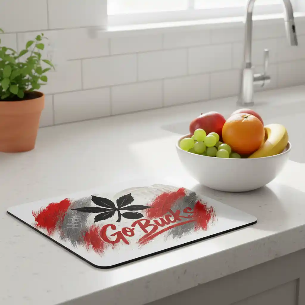 MosaferAds_Buckeye_Spirit_Mouse_Pad_1_A (7) Ohio State Buckeyes Mouse Pad 9.5"x8" | Go Bucks Fan Gift - Desk Accessory - Image 3