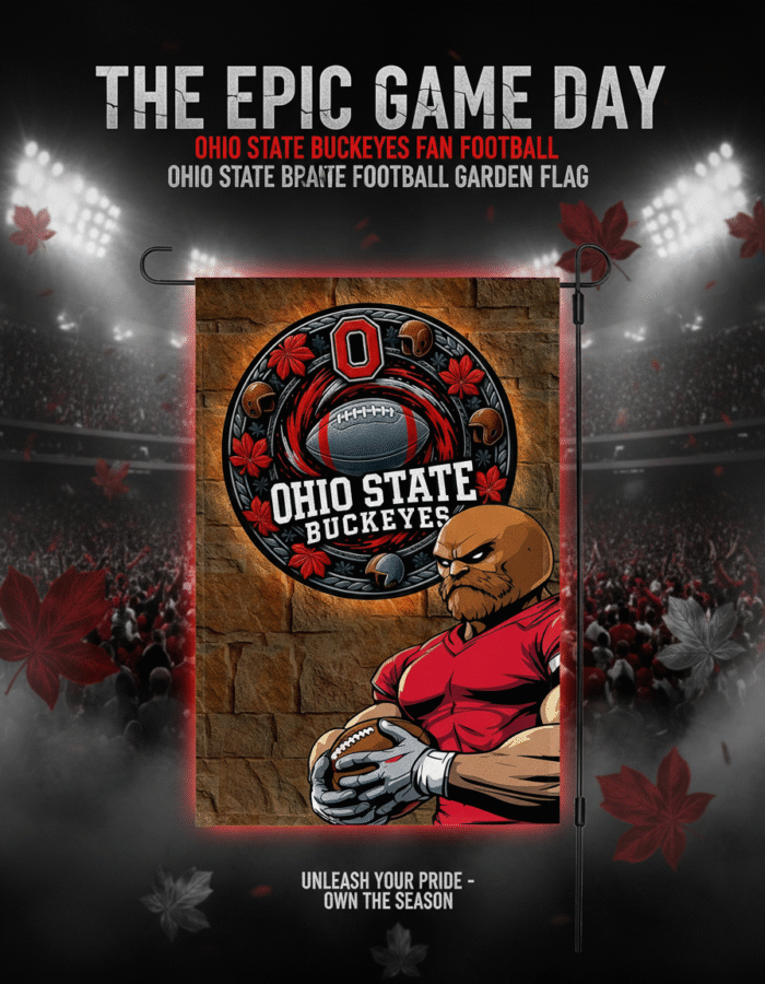 Ohio State Buckeyes Garden Flag 12x18 Double-Sided - NCAA Football Fan Gift