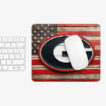 Georgia Bulldogs Mouse Pad 9.5"x8" | UGA American Flag Design | Go Dawgs Gift - Image 2