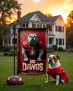 Georgia Bulldogs Garden Flag – Double-Sided 12x18 Inches UGA Sign - Image 2
