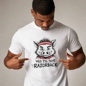 Arkansas Razorbacks T Shirt, Woo Pig Sooie Hog Graphic Game Day Tee