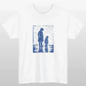 Rain Scene Graphic T Shirt in 100% US Cotton Unisex