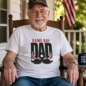 Game Day Dad T-Shirt | Father's Day Football Gift