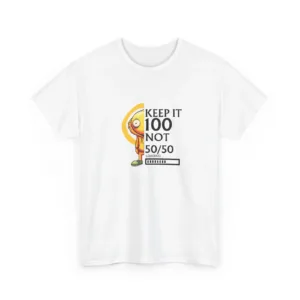 Keep It 100 T-Shirt – Heavyweight Cotton Graphic Tee for Urban Streetwear Fans
