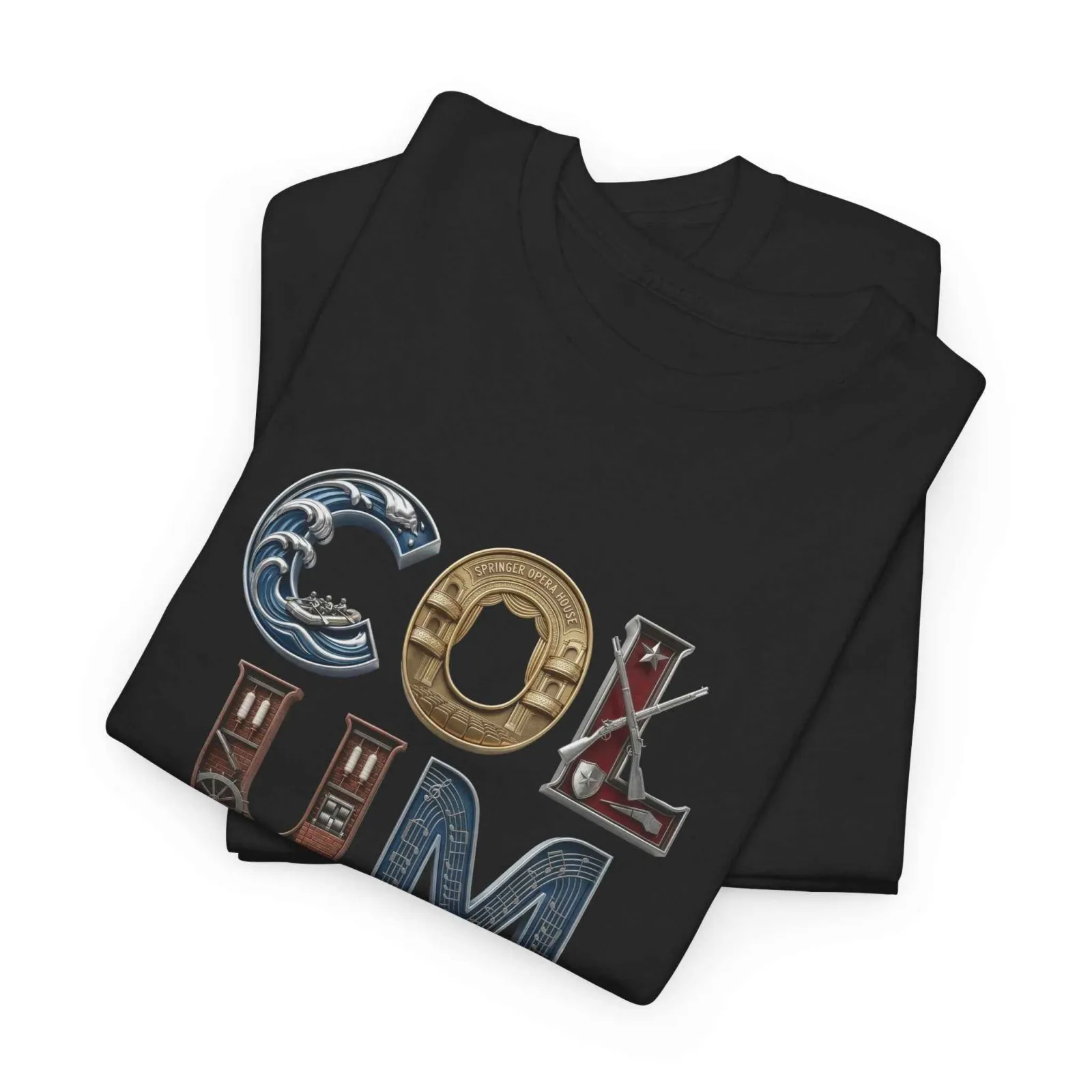 Columbus Georgia Heritage T-Shirt – Fountain City GA Souvenir Tee - Image 3