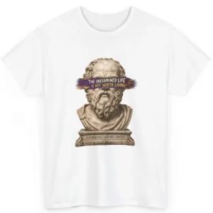 Socrates Philosophy Quote T-Shirt – Inspirational Literary Graphic Tee