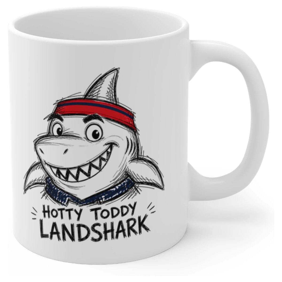 Ole Miss Rebels Coffee Mug, Hotty Toddy Landshark 11 oz Ceramic Cup