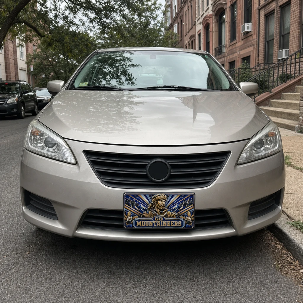 Go Mountaineers Decorative Aluminum License Plate Car Tag, 12 x 6 Inch