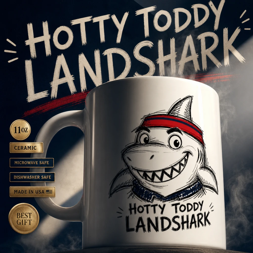 Ole Miss Rebels Coffee Mug, Hotty Toddy Landshark 11 oz Ceramic Cup