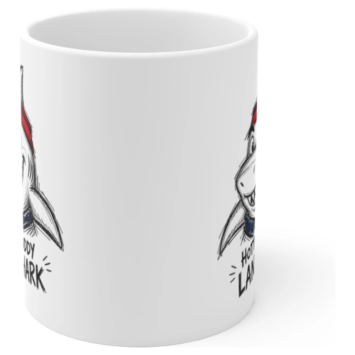 Ole Miss Rebels Coffee Mug, Hotty Toddy Landshark 11 oz Ceramic Cup