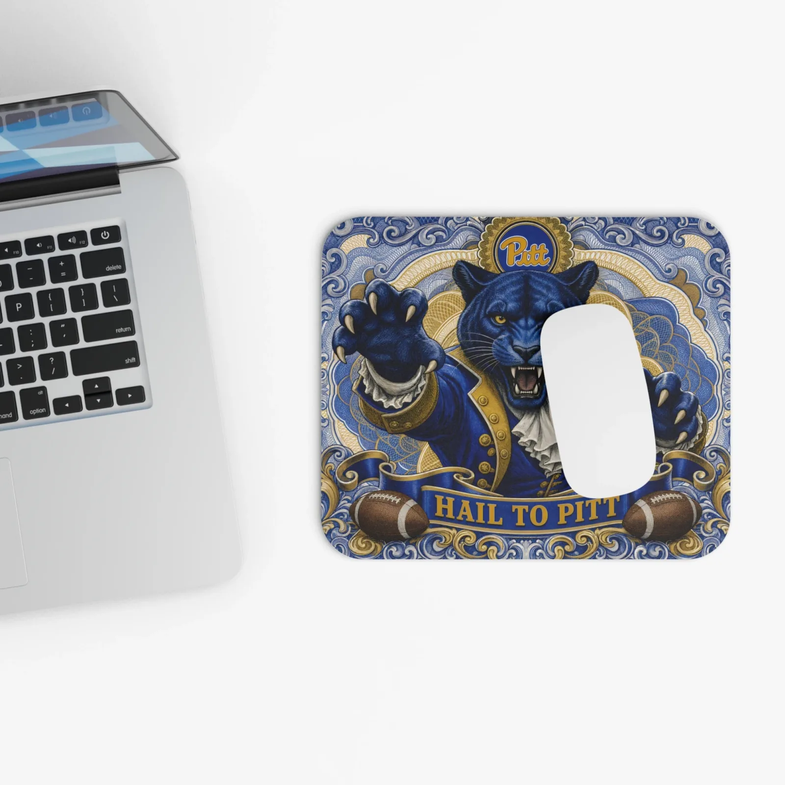 Pittsburgh Panthers Hail to Pitt Mouse Pad, Non-Slip Panther Football Desk Mat