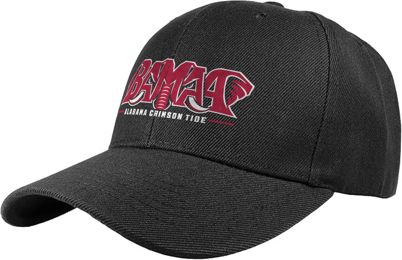 Alabama Crimson Tide BAMA Elephant Graphic Black Adjustable Baseball Cap