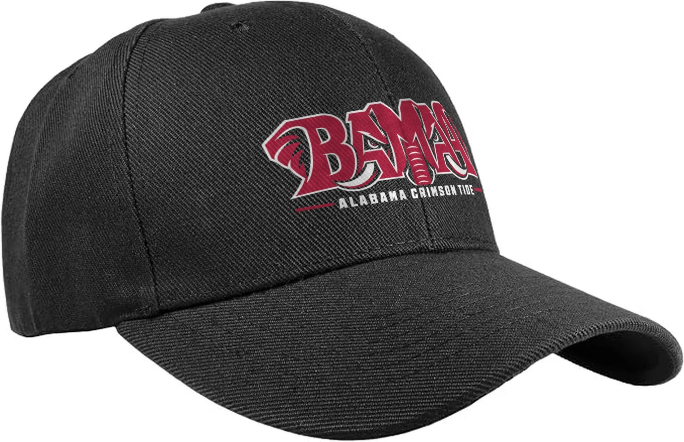 Alabama Crimson Tide BAMA Elephant Graphic Black Adjustable Baseball Cap
