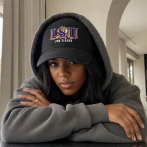 LSU Tigers Washed Cotton Baseball Cap
