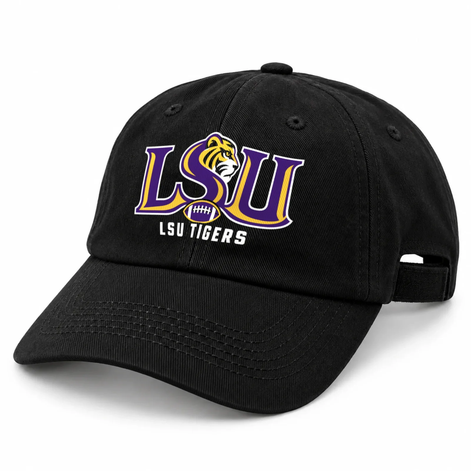 LSU Tigers Washed Cotton Baseball Cap