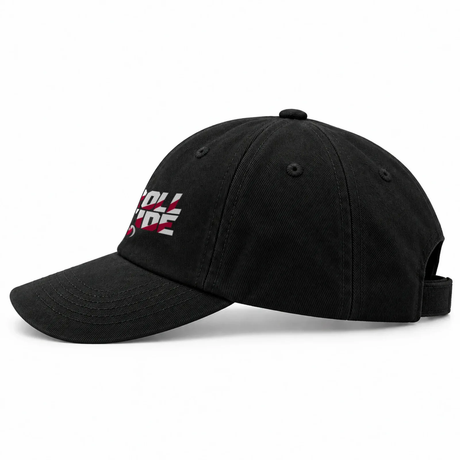 Alabama Crimson Tide Roll Tide Baseball Cap - Black Adjustable Elephant Graphic Print
