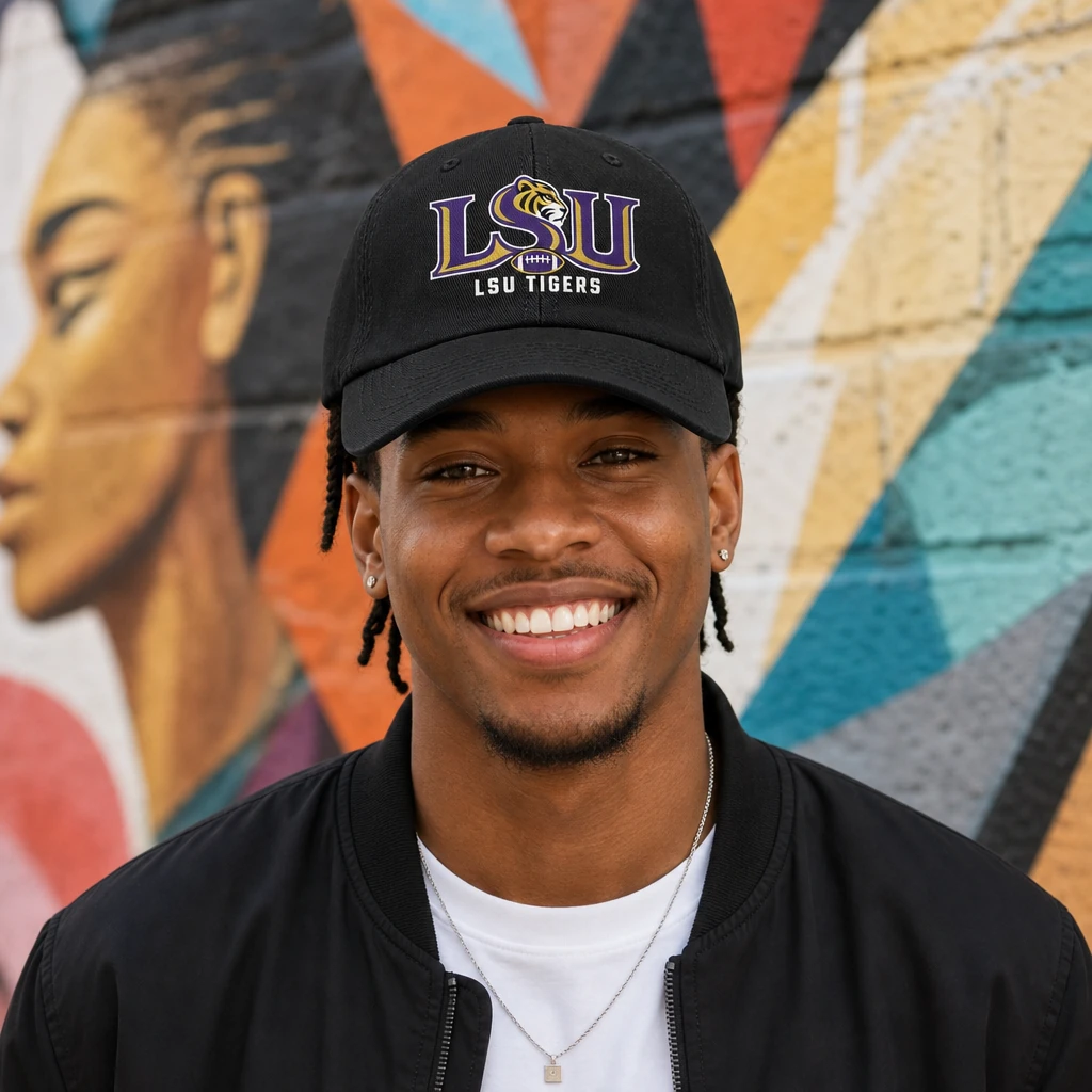 LSU Tigers Washed Cotton Baseball Cap