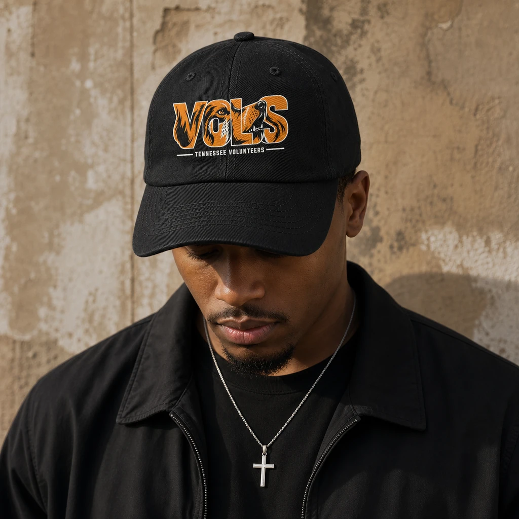 Tennessee Vols Mascot Baseball Cap, Volunteers Game Day Washed Cotton Dad Hat